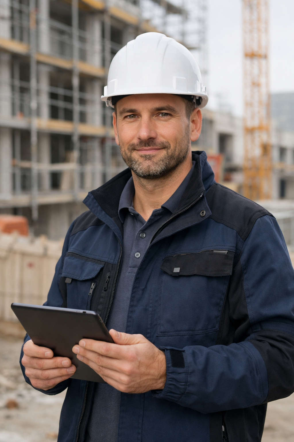 Baustellen app Bauarbeiter Computerprogramm